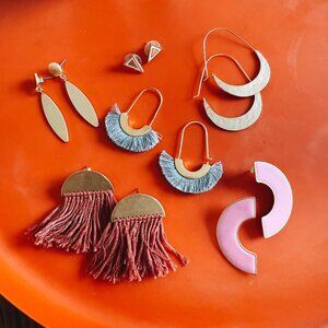Bundle of 6 Earrings (Madewell, Anthropologie)